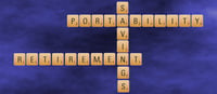 Scrabble Letters Portability Savings Retirement