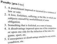 Penalty definition New penalties for lost participants take effect